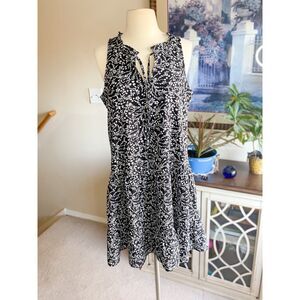 Sanctuary Black White Floral Summer Dress S